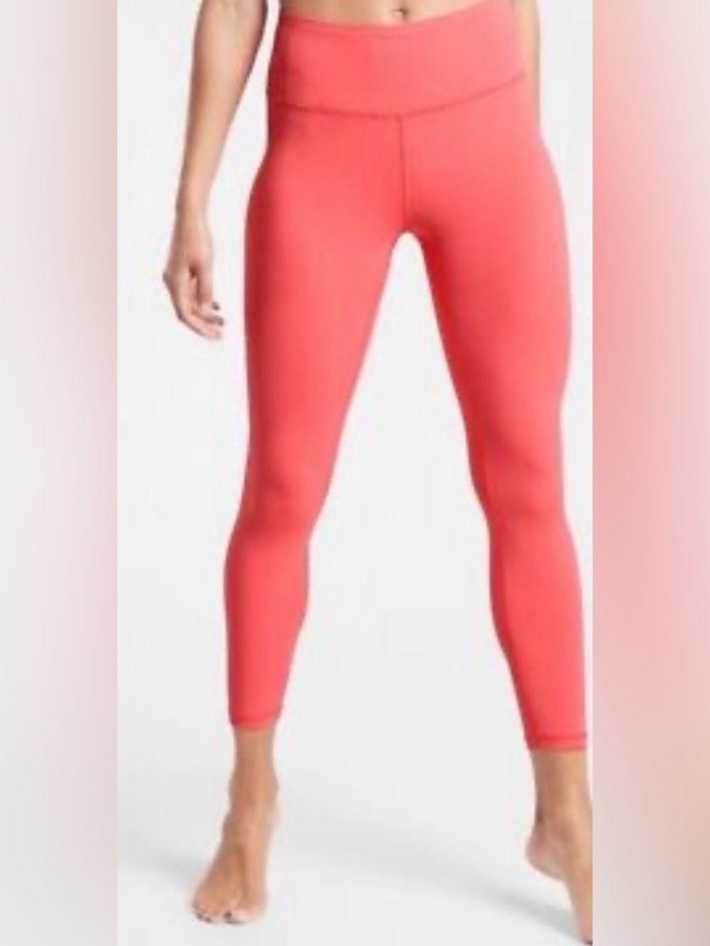 Athleta Size S Coral Petal Elation 7/8 Tight Leggings Pants